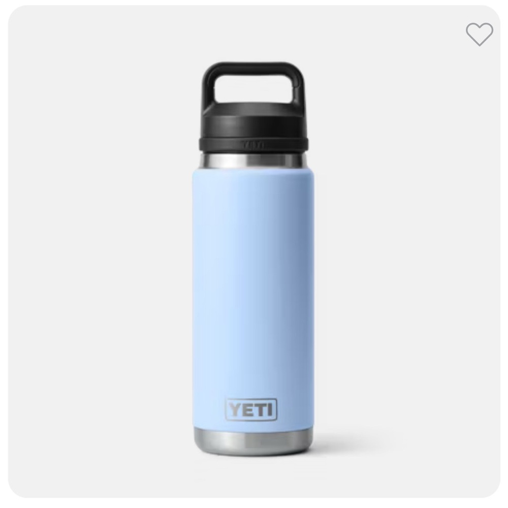 YETI Sky Blue and Black Bottle